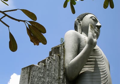 replica of Avukana Buddha statue