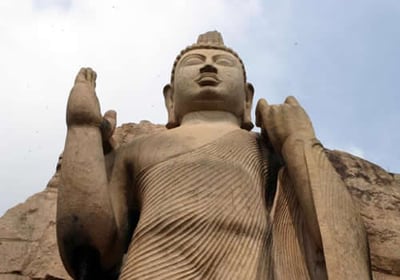 replica of Avukana Buddha statue