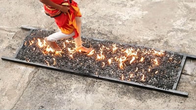 Fire walking