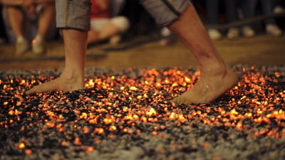 Fire walking