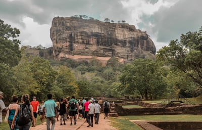 Sigiriya Rock and Countryside from Sigiriya City