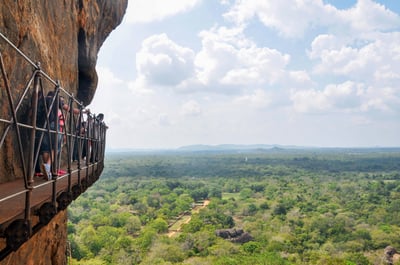 Sigiriya Ancient City and Countryside from Kandy City