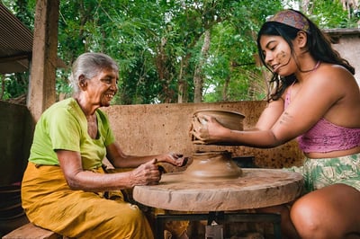 Waterfall Hike and Aboriginal Village Tour from Kandy City