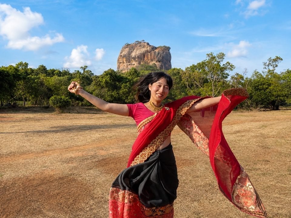 Saree Dressing & Photo Walk at Sigiriya