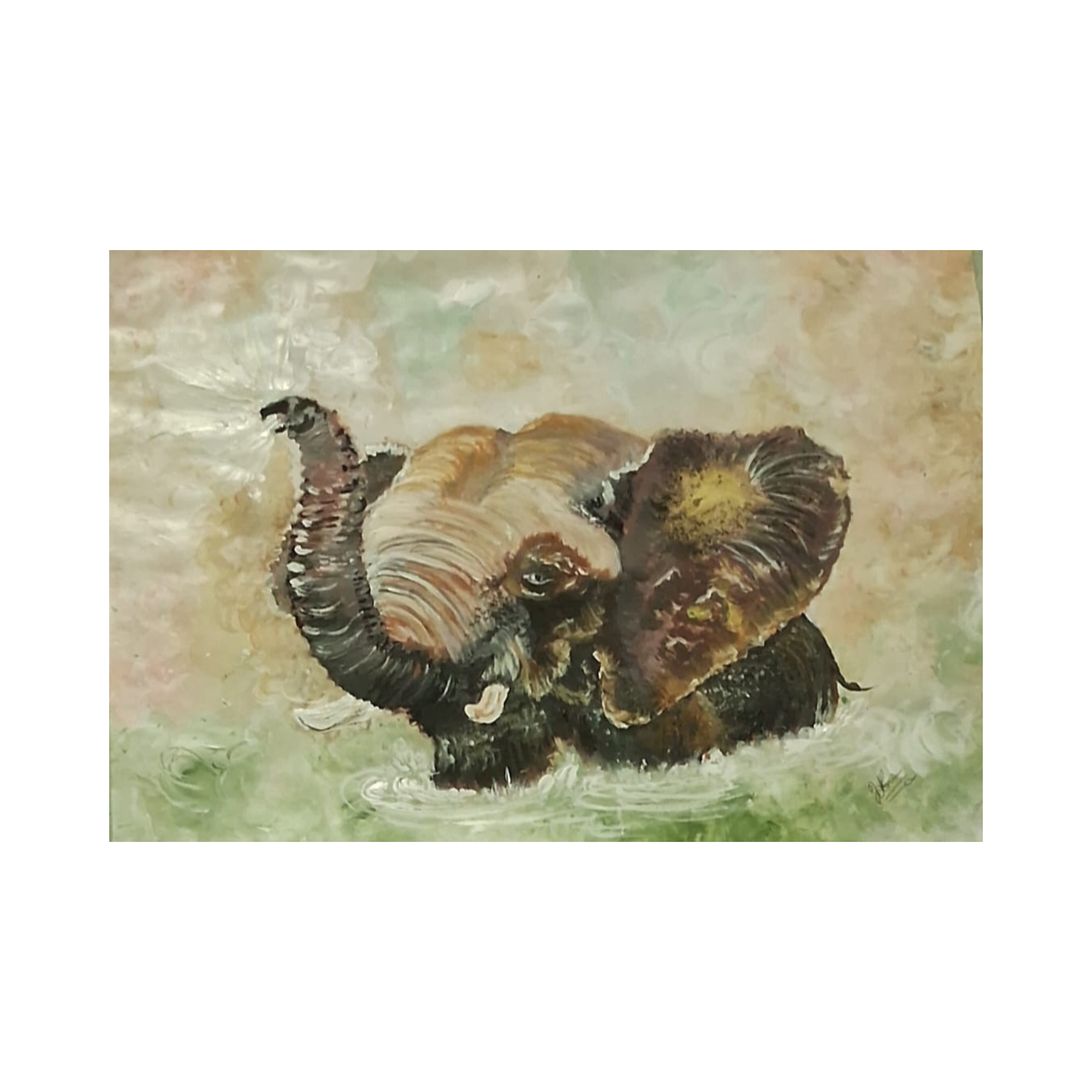 Lakpura® Baby Elephant Wall Art