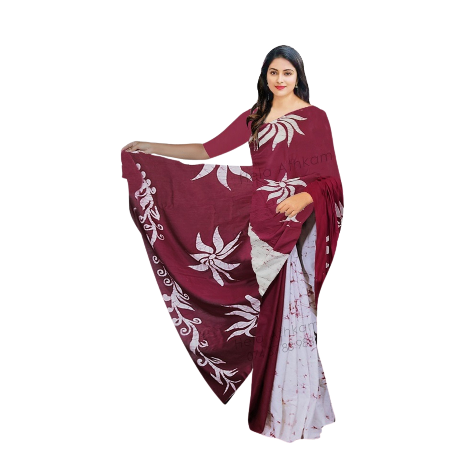 Lakpura Batik Saree (Design S010)