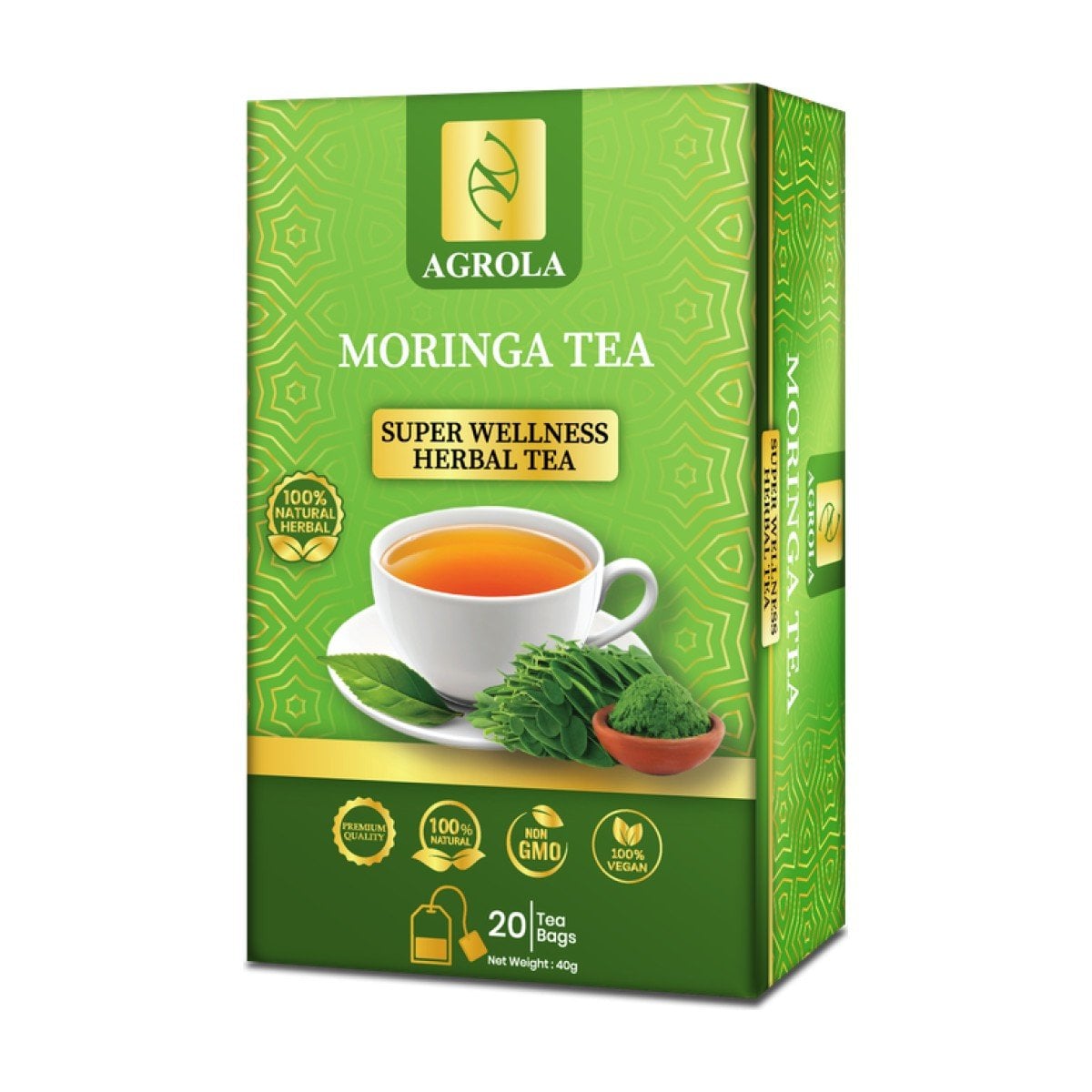 Agrola Ceylon Moringa Tea (40g) 20 Tea Bags