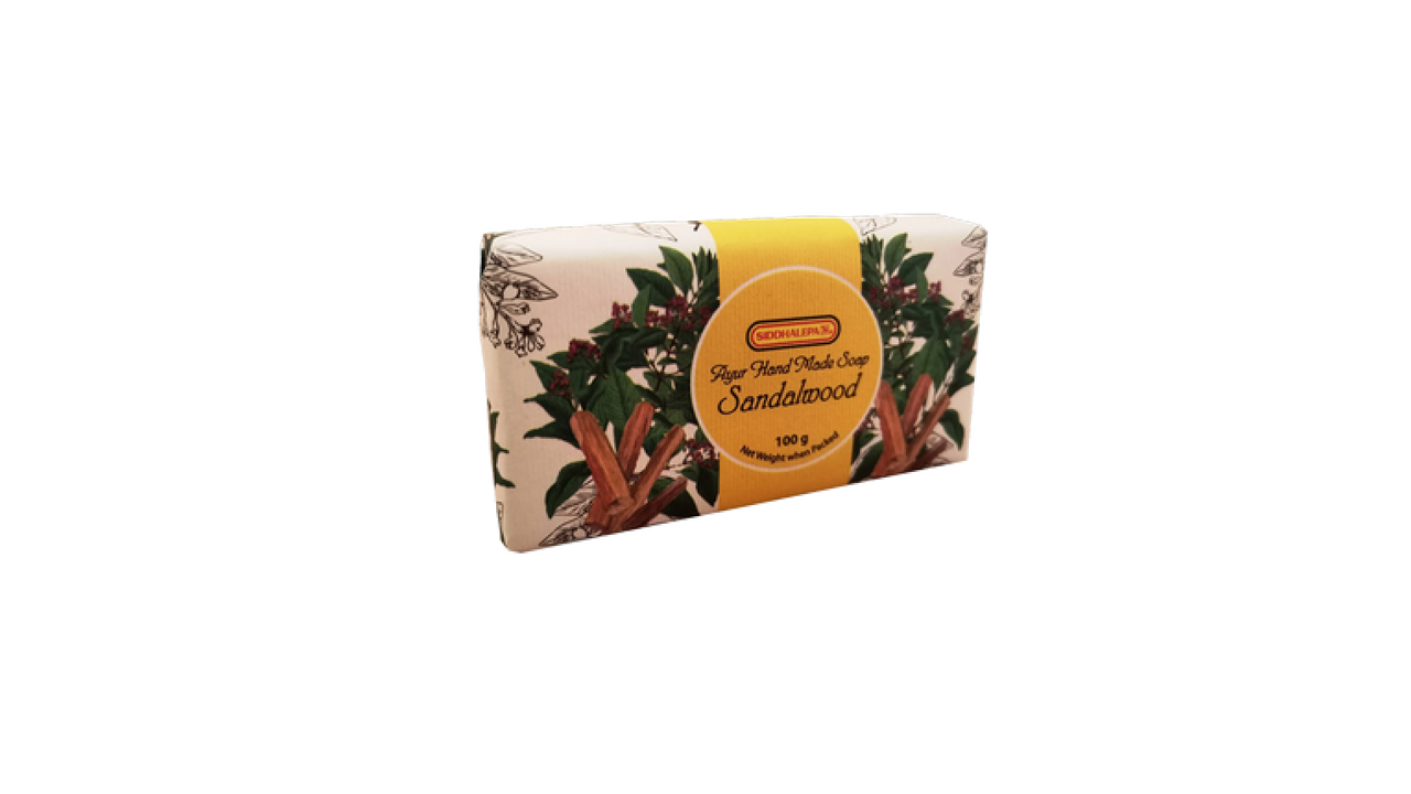Siddhalepa Hand Made Soap - Sandalwood (100g)