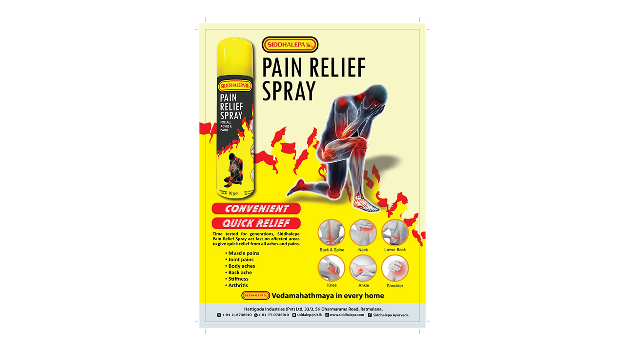 Siddhalepa Pain Relief Spray (80g)