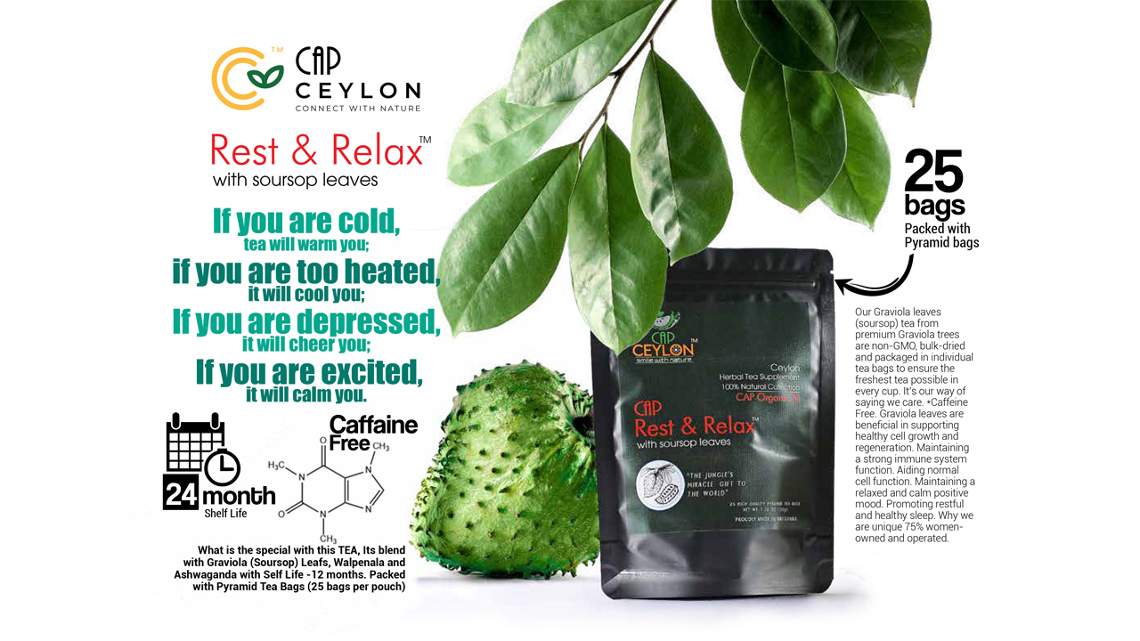CAP Ceylon Rest & Relax Tea (50g) 25 Tea Bags