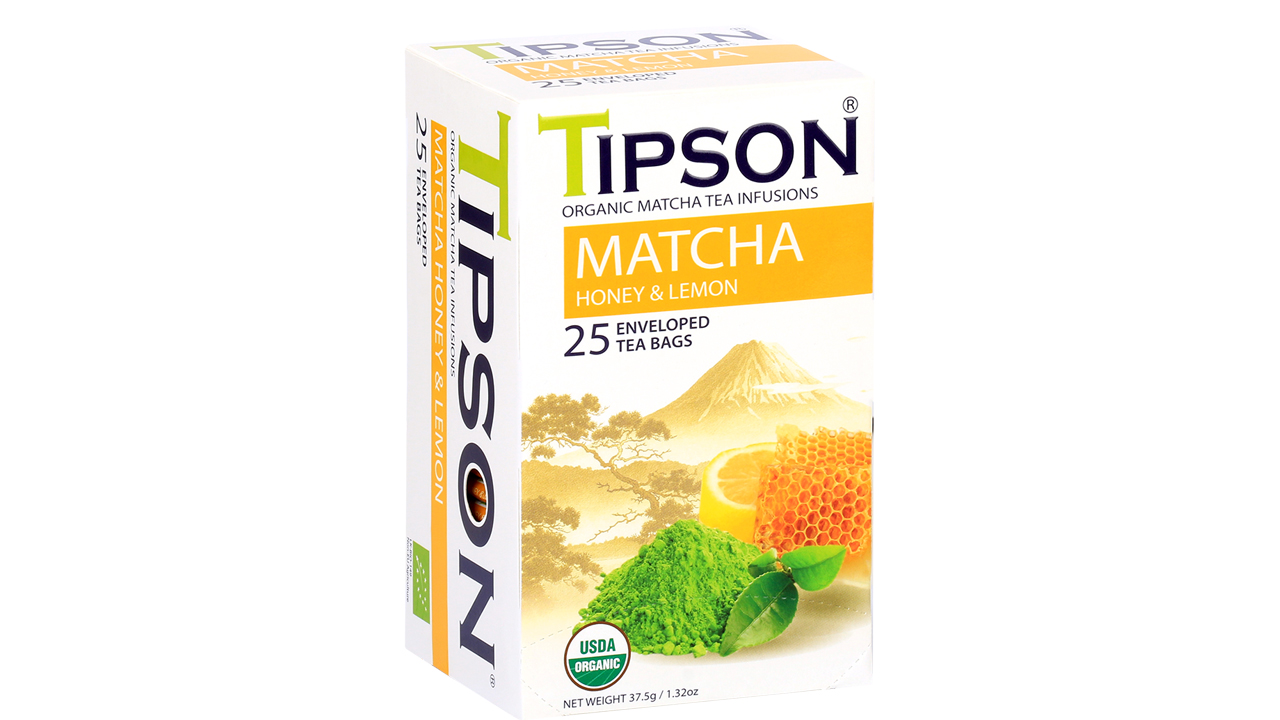 Tipson Organic Matcha Honey & Lemon (37.5g) 25 Tea Bags