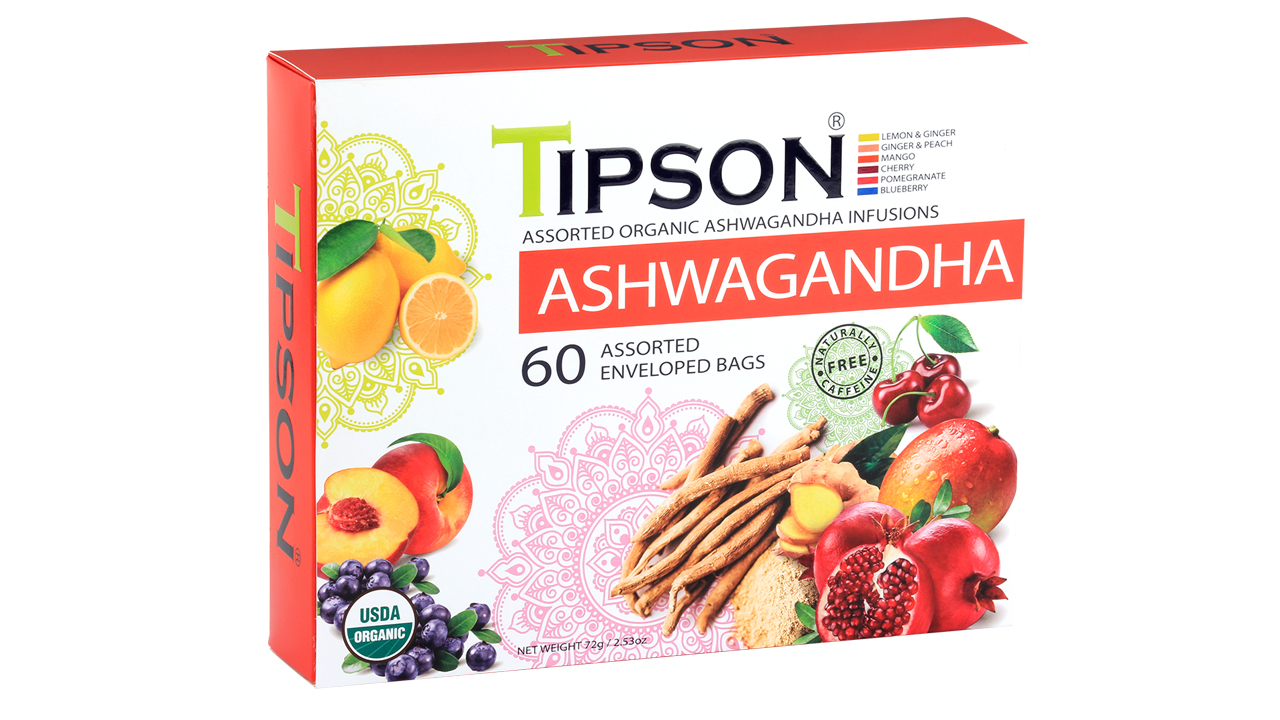Tipson Tea Organic Ashwagandha Assorted (72g)