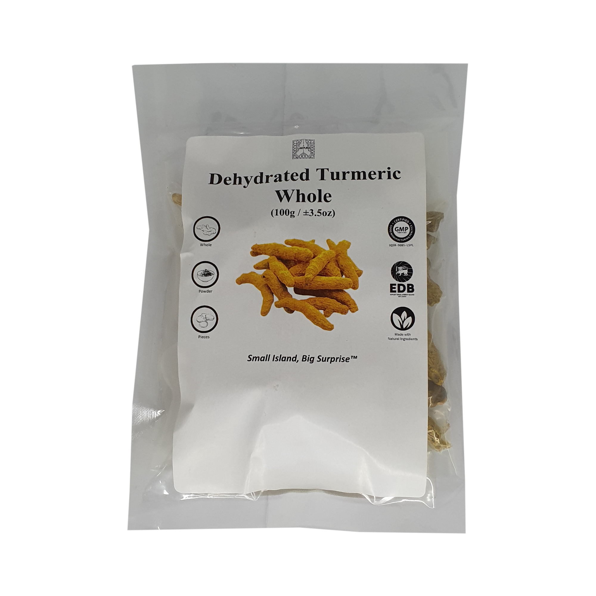 Lakpura Dehydrated Tumeric Whole