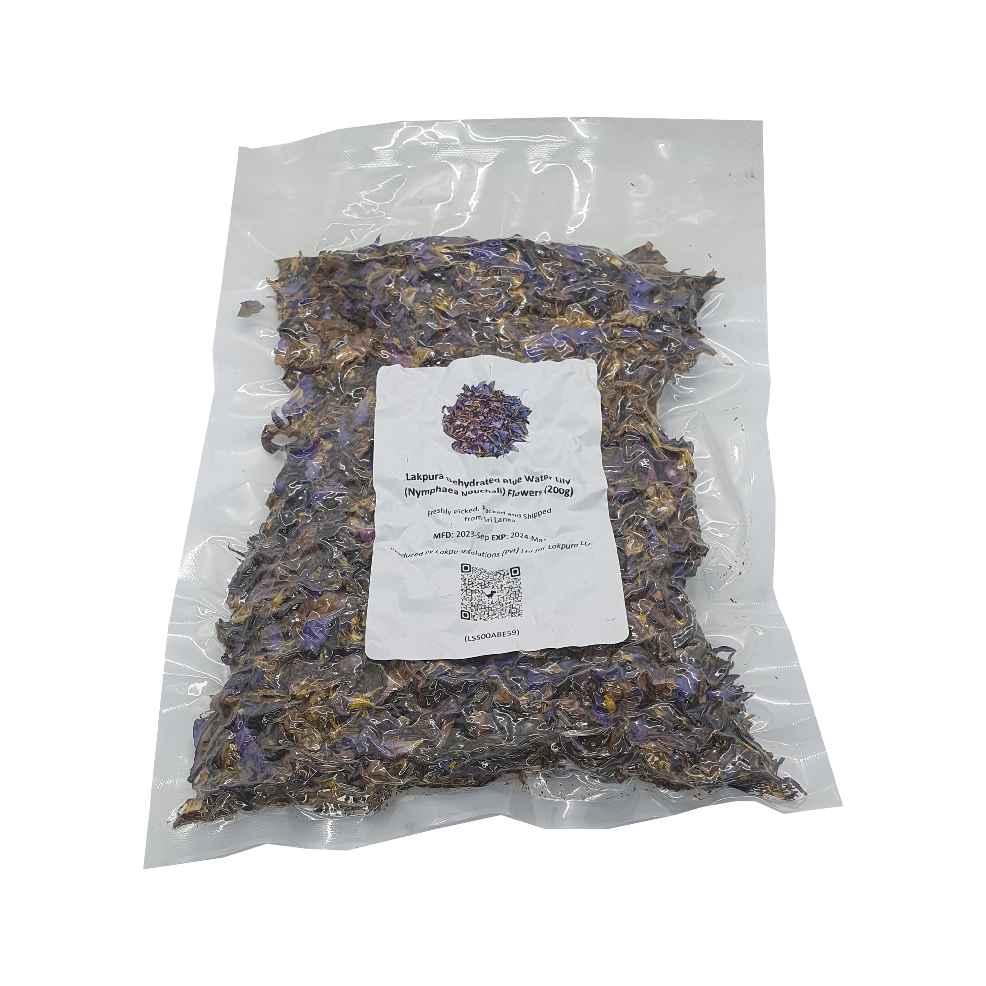 Lakpura® Dehydrated Blue Water Lily Flowers