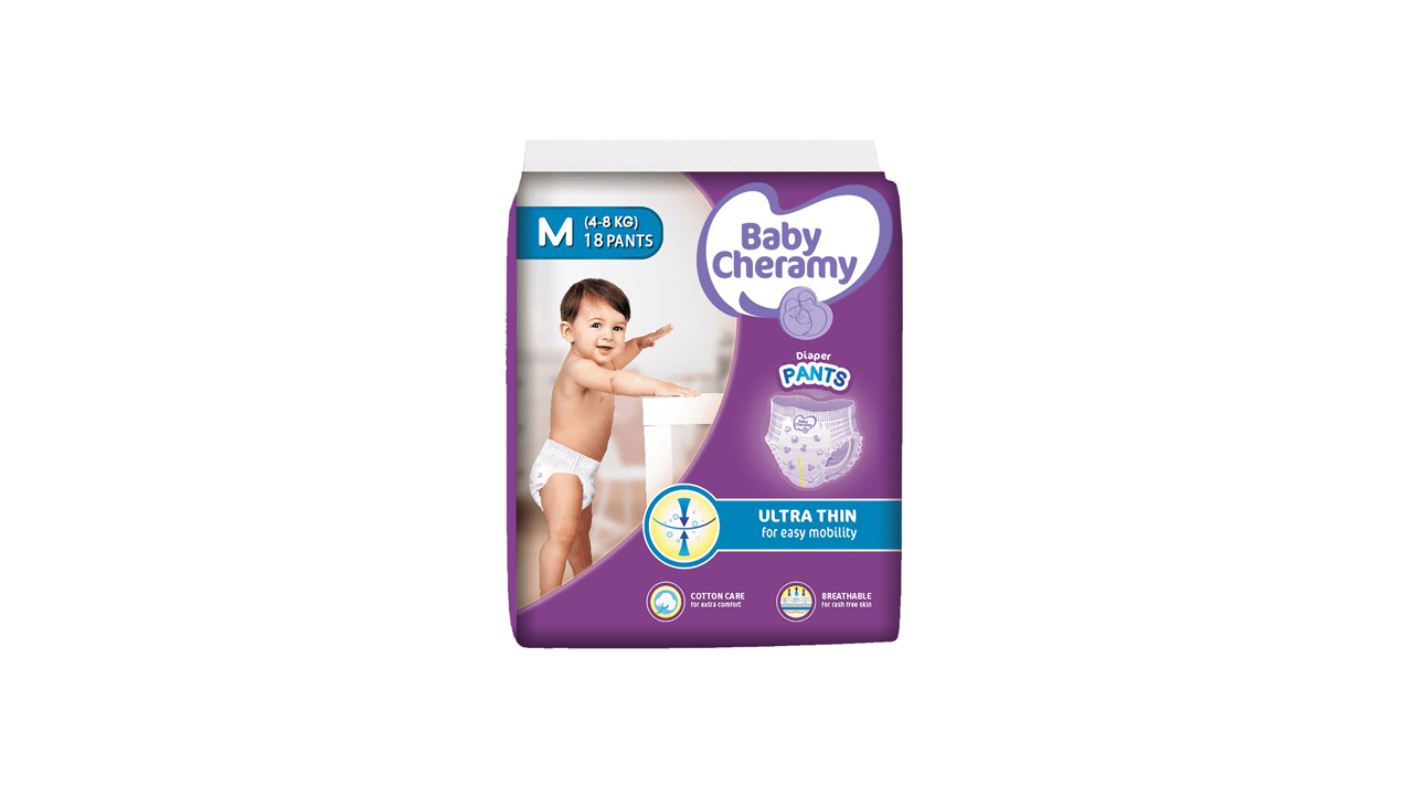 Baby Cheramy Baby Diaper Pants (18 Pack)