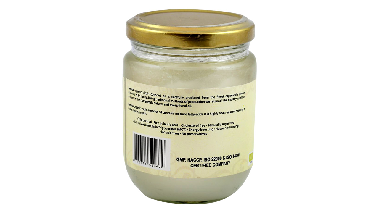 Baraka Virgin Coconut Oil (Glass)