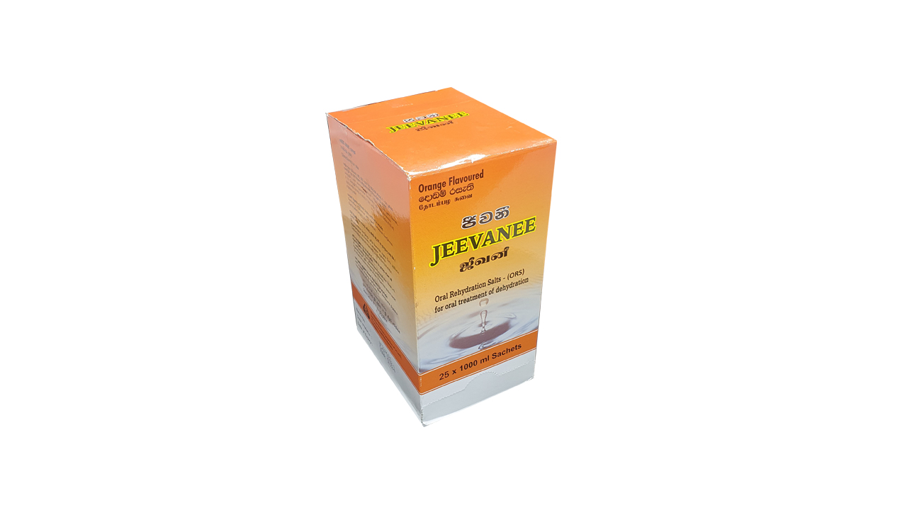 Jeevanee Orange Flavoured Oral Rehydration Salts (25 Sachets)