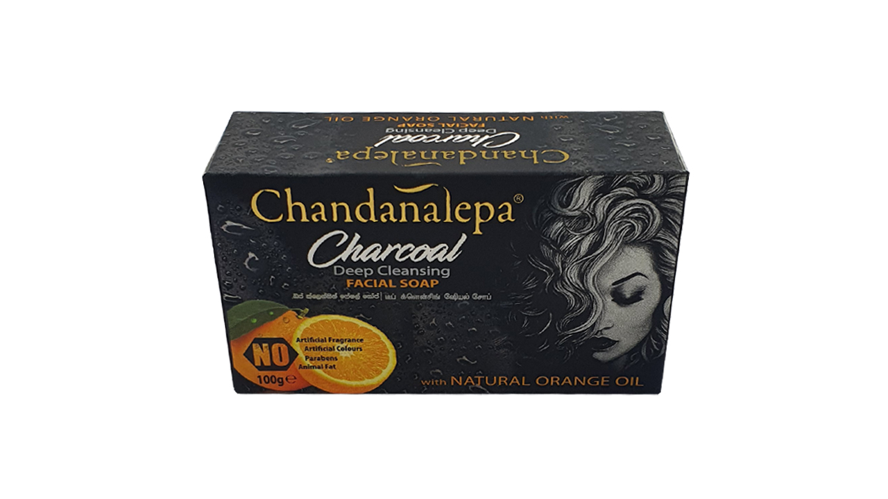 Chandanalepa Charcoal Deep Cleansing Bar (100g)