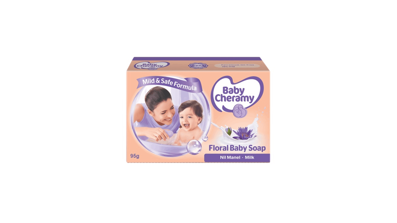 Baby Cheramy Nil Manel And Milk Floral Baby Soap (95g)