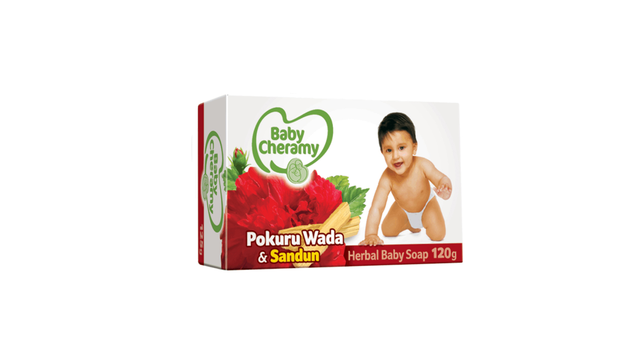 Baby Cheramy Pokuru Wada and Sandun Herbal Baby Soap (120g)
