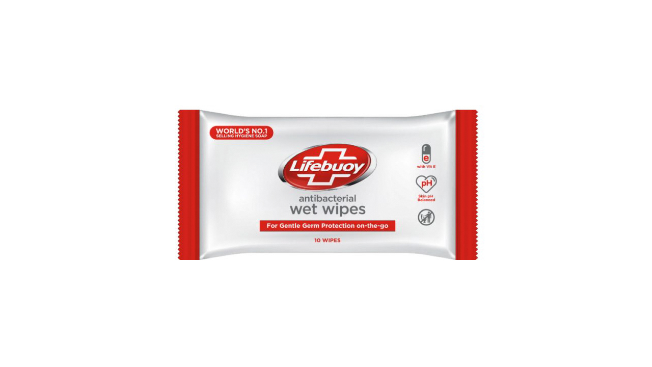 Lifebuoy Antibacterial Wet Wipes (10Pc)