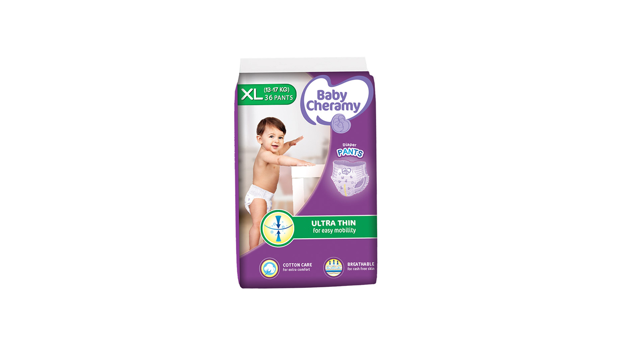 Baby Cheramy Baby Diaper Pants (36 Pack ) - XL