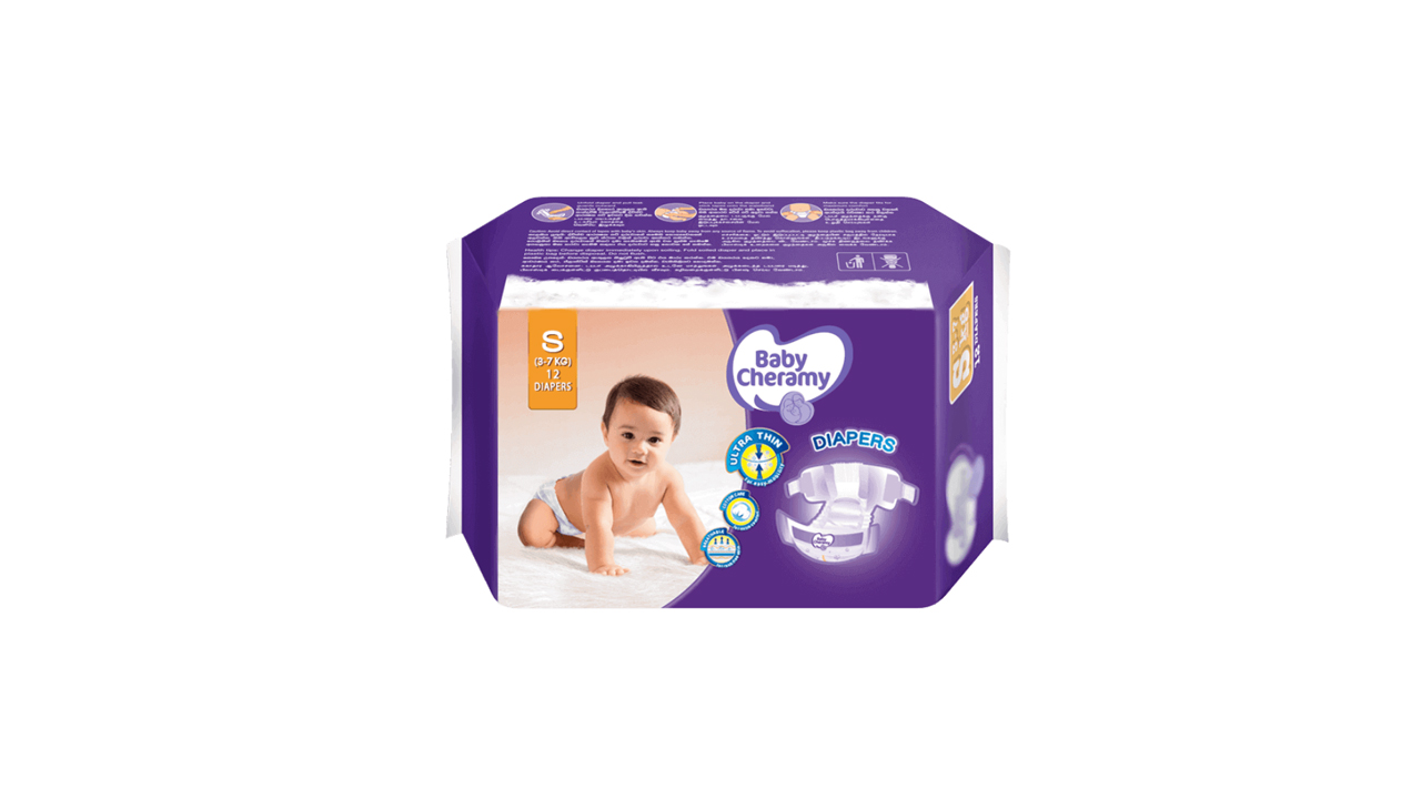 Baby Cheramy Baby Diapers (12 Pack)