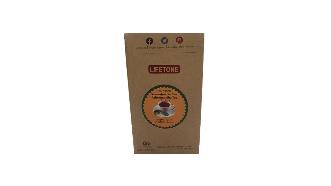 Lifetone Ashwagandha Tea (40g) 20 Tea Bags