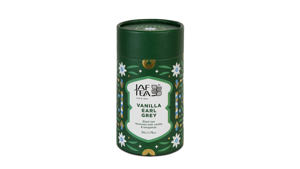 Jaf Tea Vanilla Earl Grey Black Tea Flavored With Vanilla and Bergamot Caddy (50g)