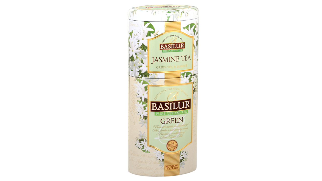 Basilur Fruits and Flowers "Green Tea with Jasmine" (125g) Caddy