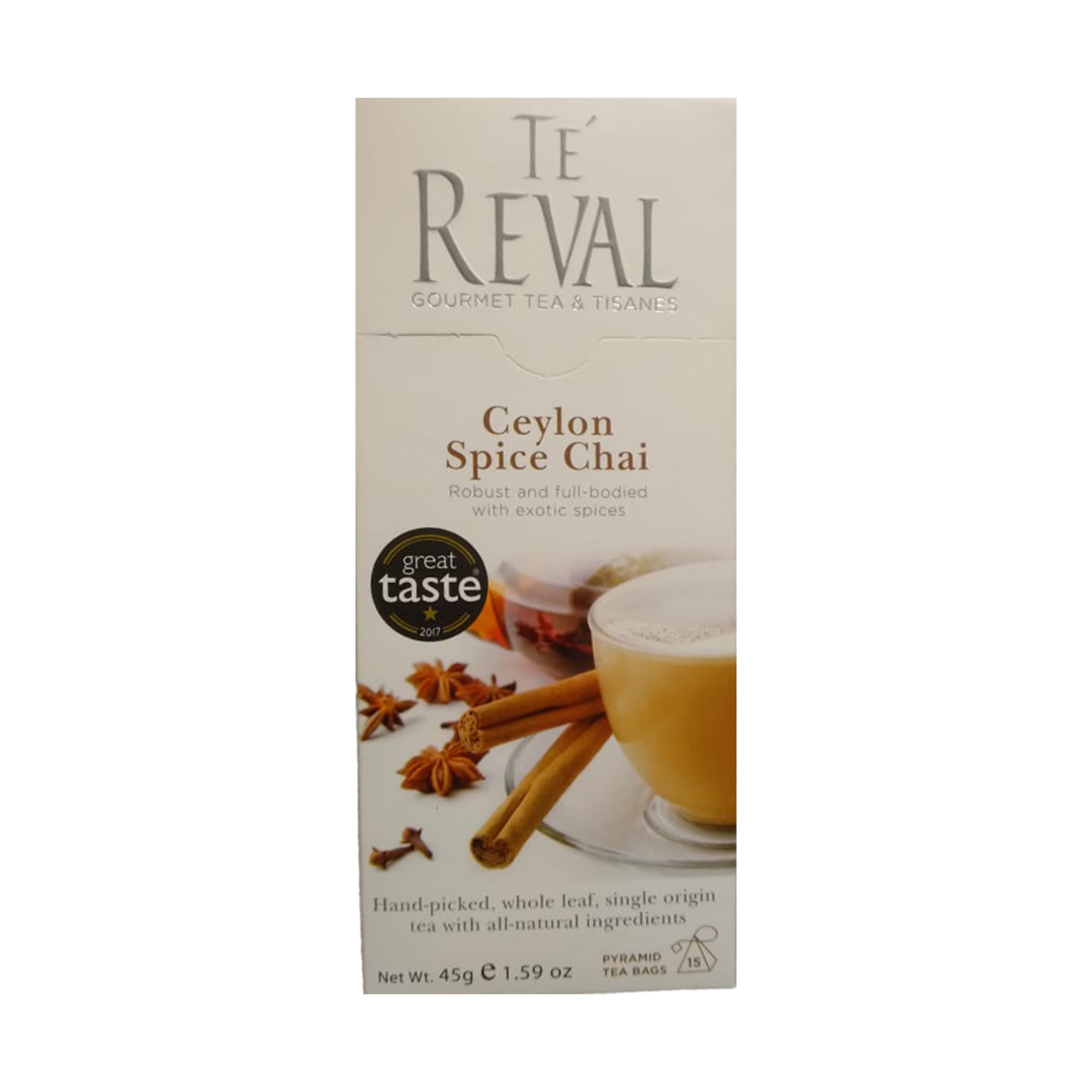 Te Reval Ceylon Spice Chai Tea (30g) 15 Tea Bags