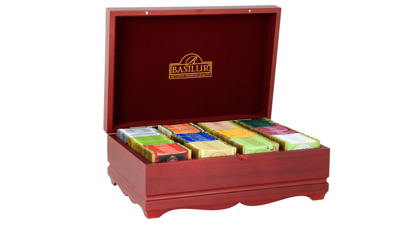 Basilur Executive Gifts Assorted  Wooden Presenter (235g) 120 Tea Bags