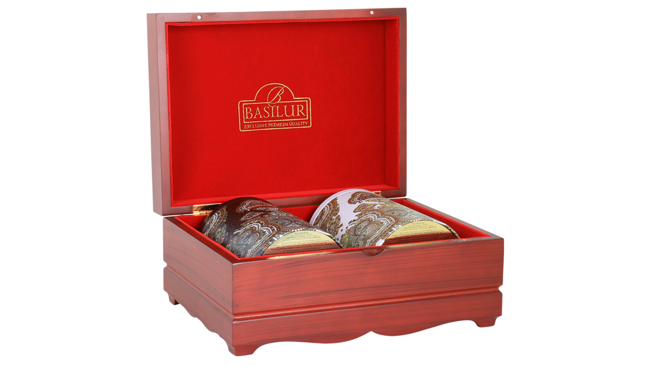 Basilur Wooden Presenter 2 in 1 "Oriental Collection Wooden Presenter" (100g) Box Board