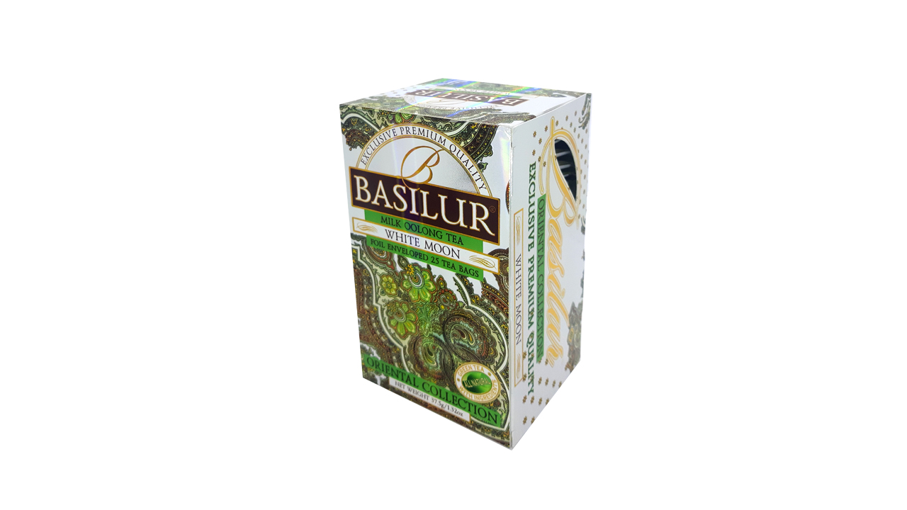 Basilur White Moon Milk Oolong Tea (37.5g) Foil Enveloped 25 Tea Bags