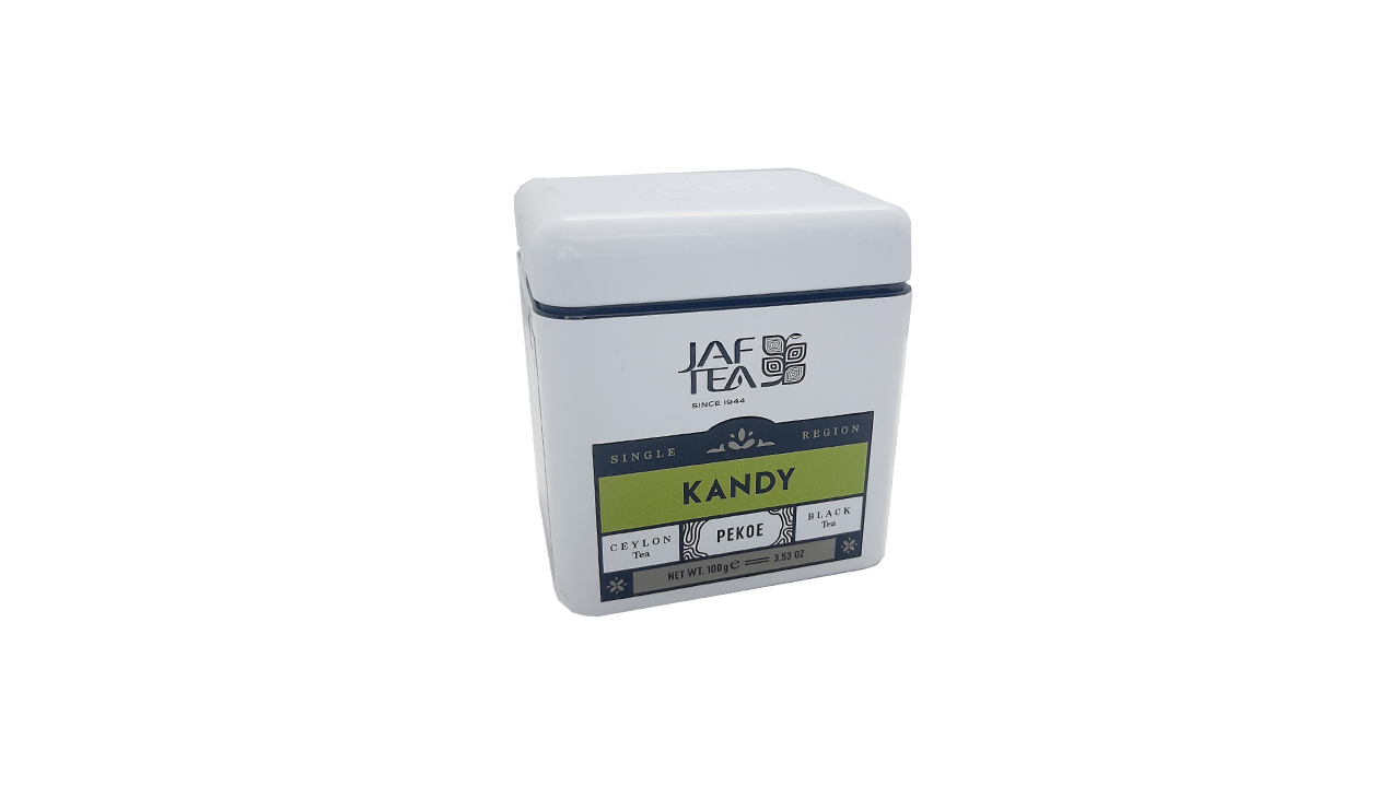 Jaf Tea Single Region Collection Kandy PEKOE Caddy (100g)