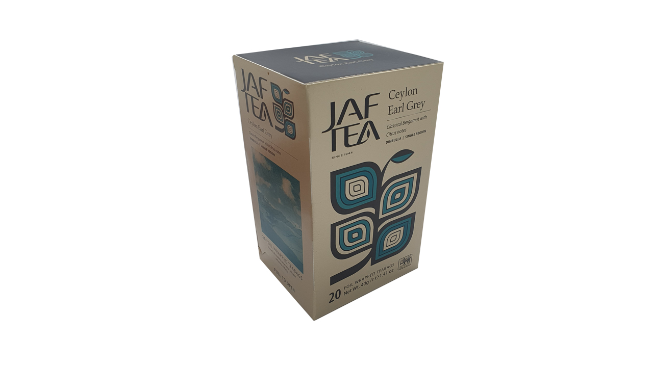 Jaf Tea Ceylon Earl Grey Foil Envelop Tea Bag (40g)