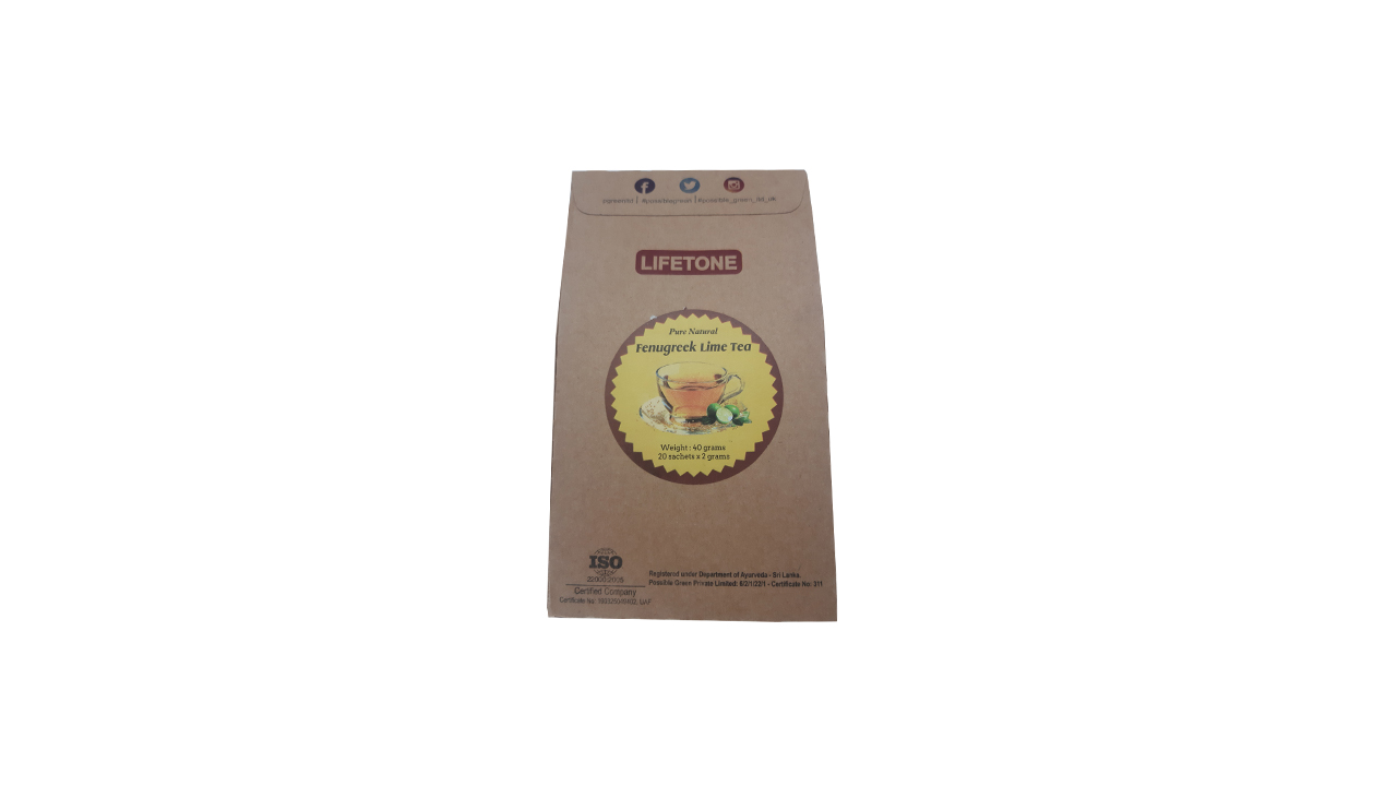 Lifetone Fenugreek Lime Tea (40g) 20 Tea Bags