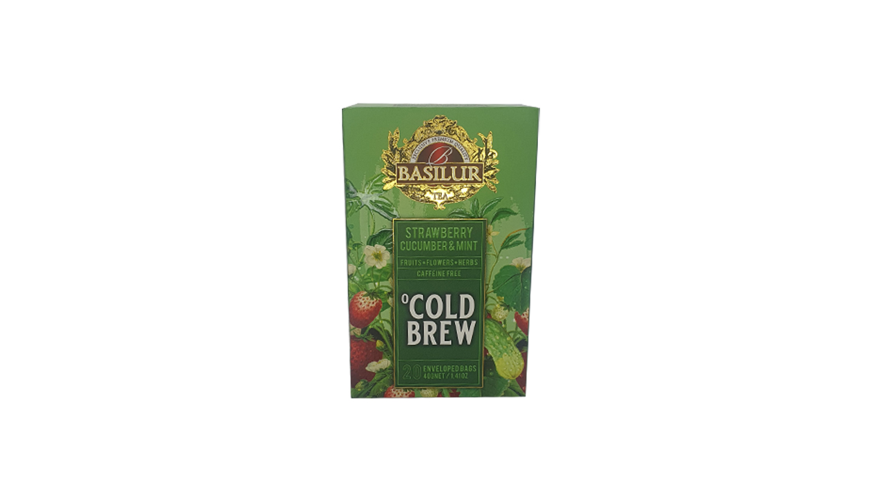 Basilur Cold Brew "Strawberry Cucumber and Mint" (40g) Box