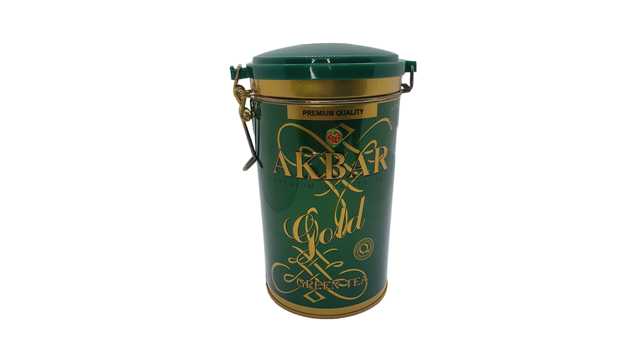 Akbar Gold Green Tea Leaf Tea (275g) Tin