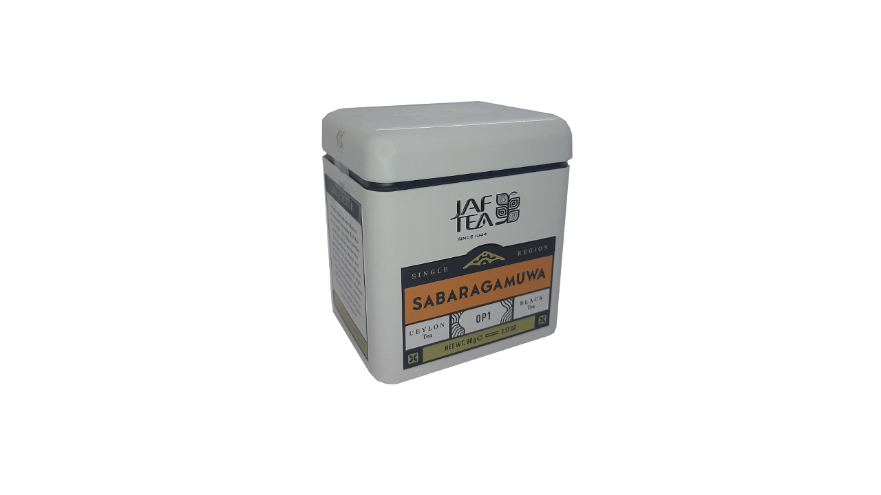 Jaf Tea Single Region Collection Sabaragamuwa OP1 Caddy (90g)