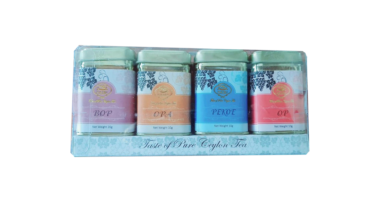 Bluefield Tea Black Tea Collection  4*1 Collection (OP,OPA,PEKOE,BOP) 50g