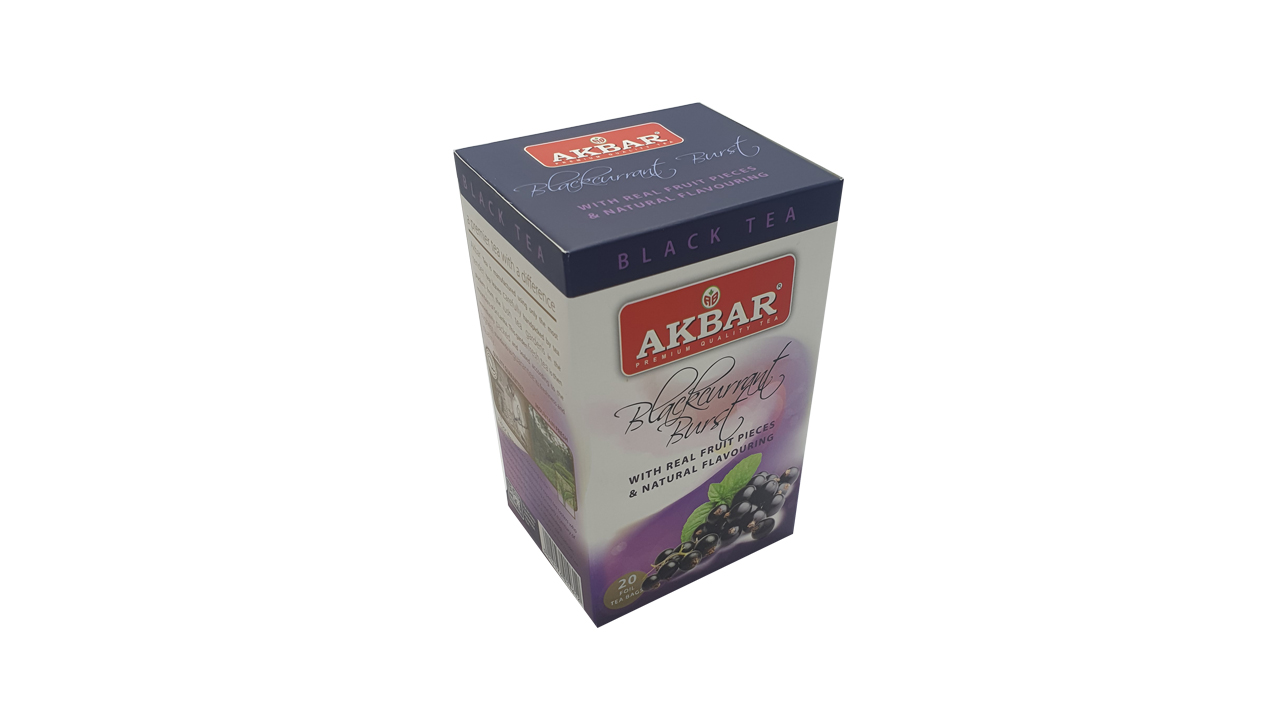 Akbar Blackcurrant Burst (40g)   20 Foil Tea Bags