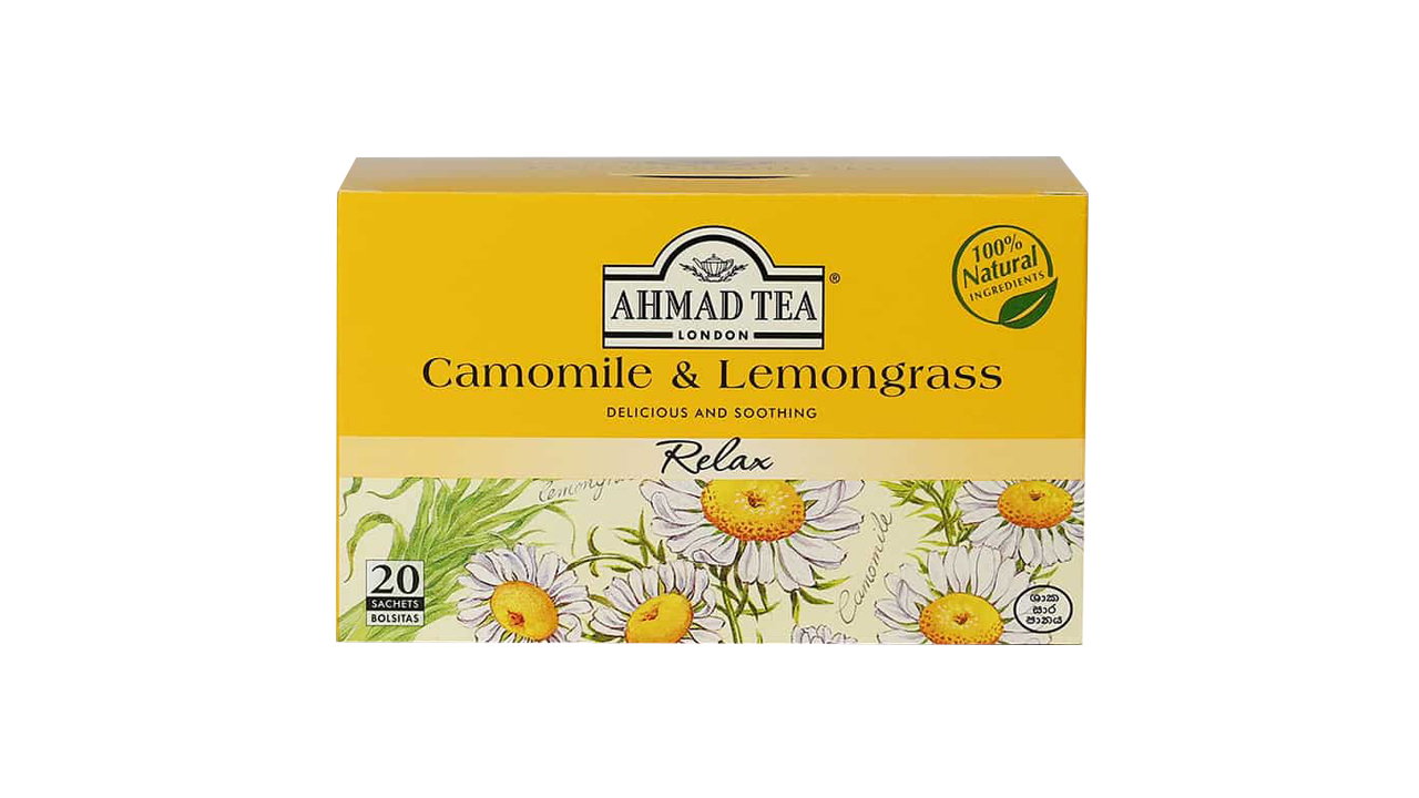 Ahmad Tea Chamomile And Lemongrass Tea (30g) Bags 20 Tea Bags