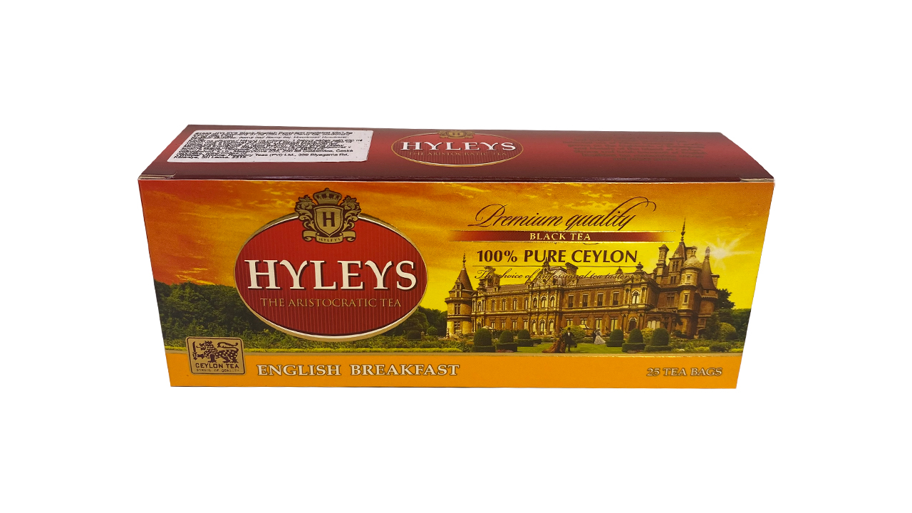 Hyleys Black English Breakfast Tea (37.5g) 25 Tea Bags