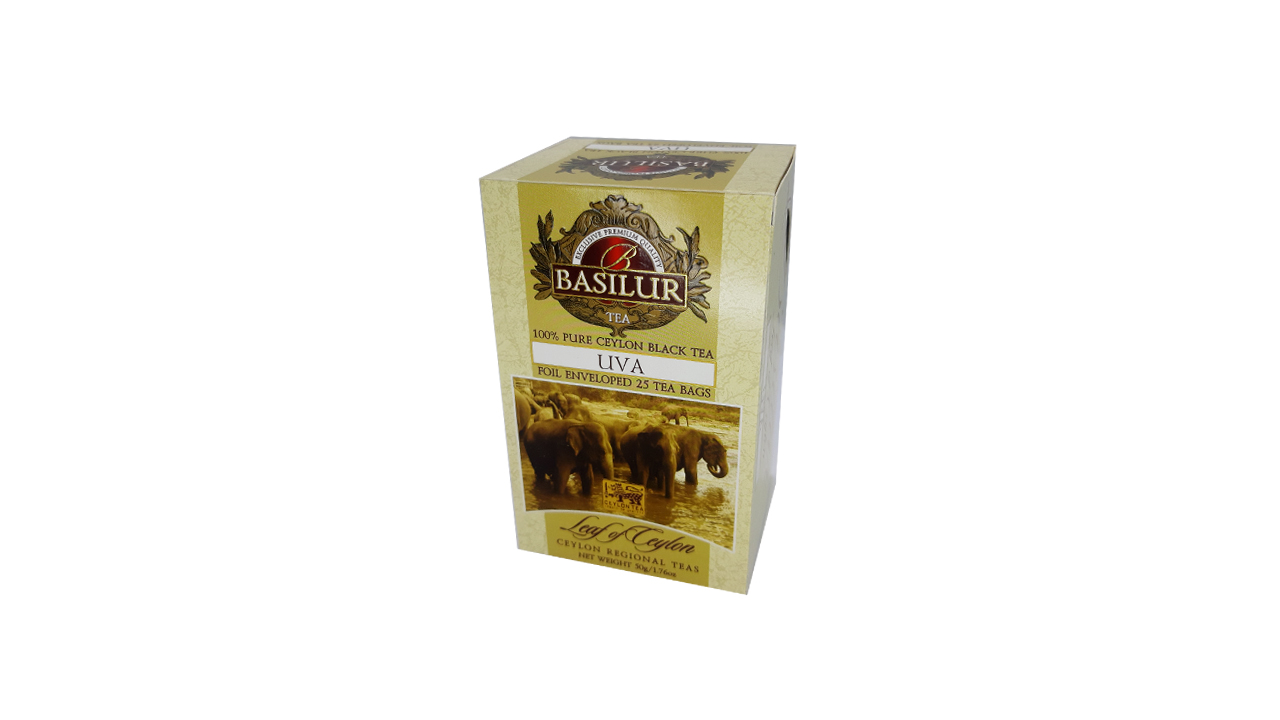 Basilur Leaf of Ceylon "Uva" Pure Black Tea (50g) 25 Tea Bags