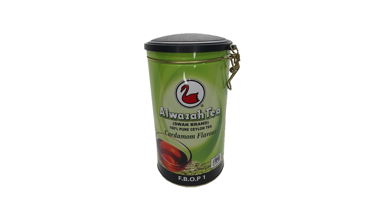 Alwazah Cardamom Flavour Tea (FBOP1) Tin (300g)