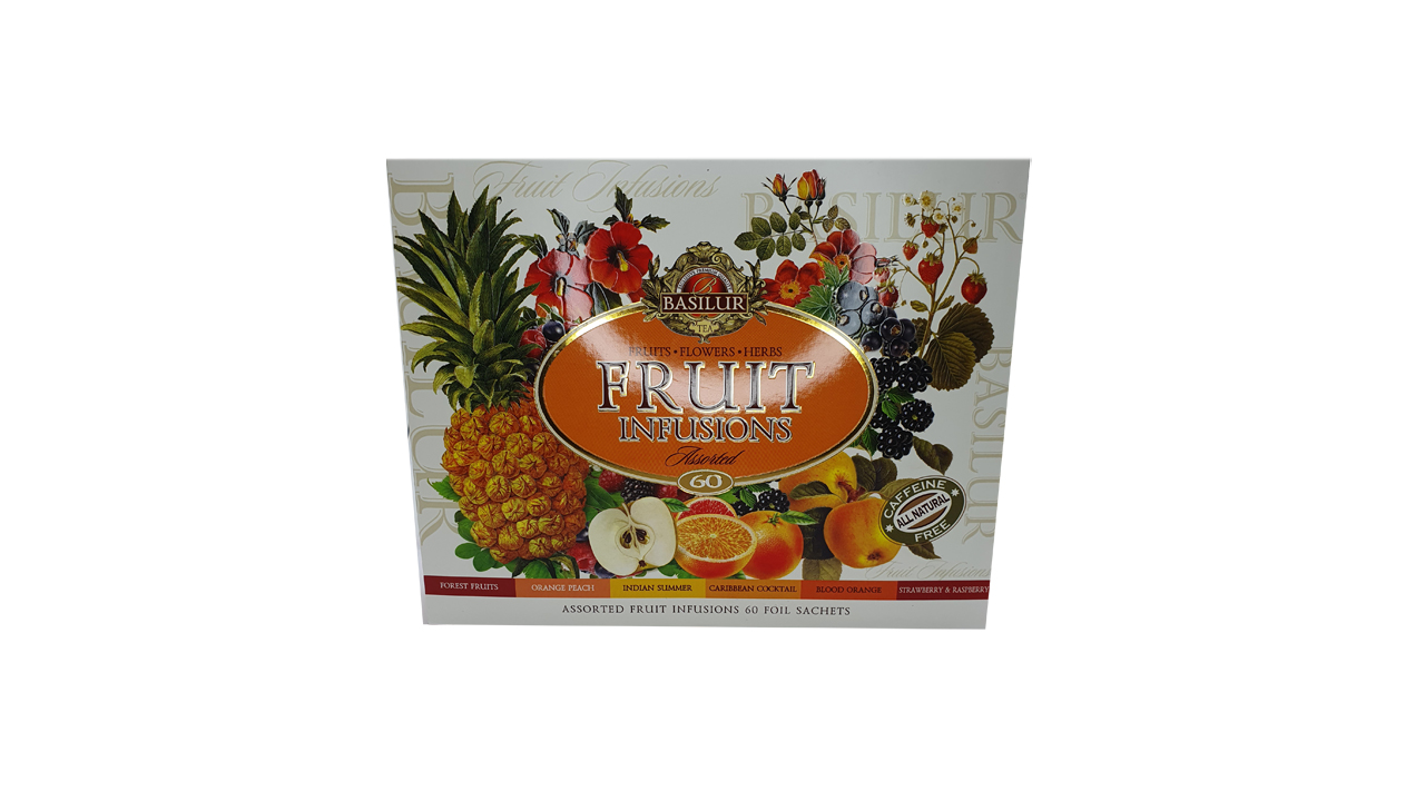 Basilur Fruit Infusions Assorted Tea (100g) 60 Tea Bags