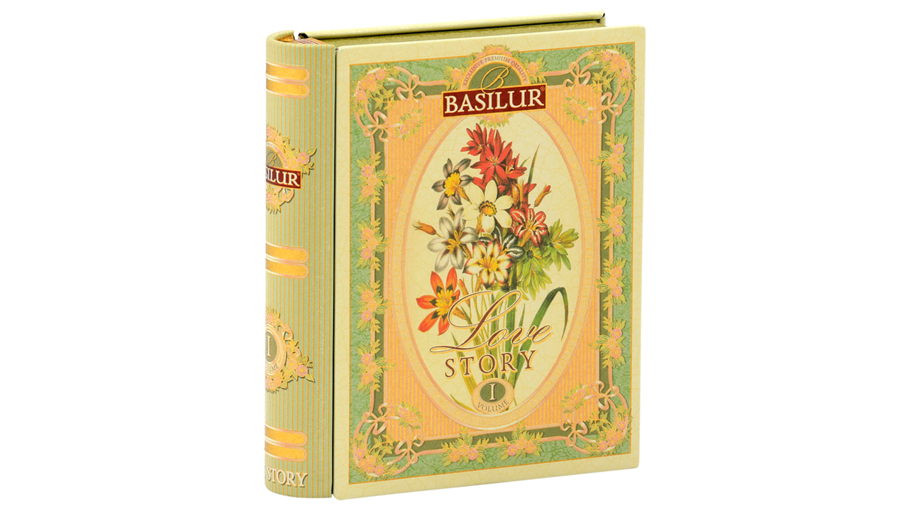 Basilur "Miniature Tea Book - Love Story Volume I" (10g) Caddy