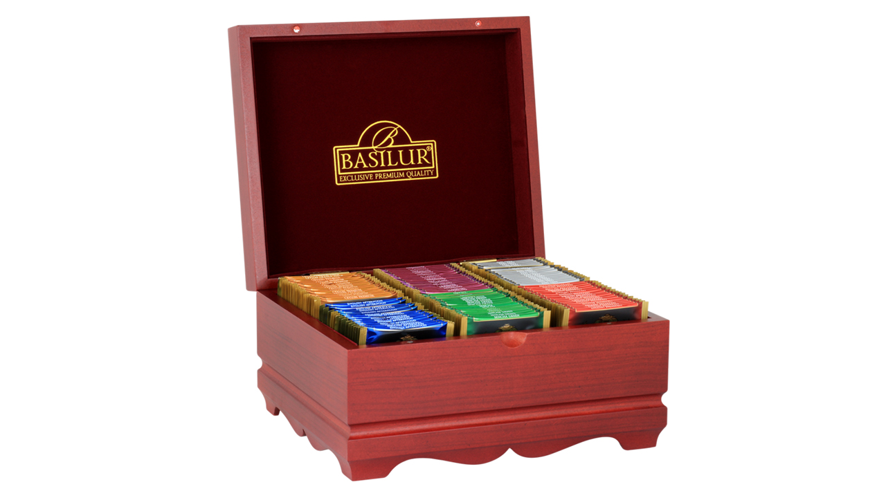 Basilur Wooden Presenter 6 "Executive Gifts Assorted 60" (115g)
