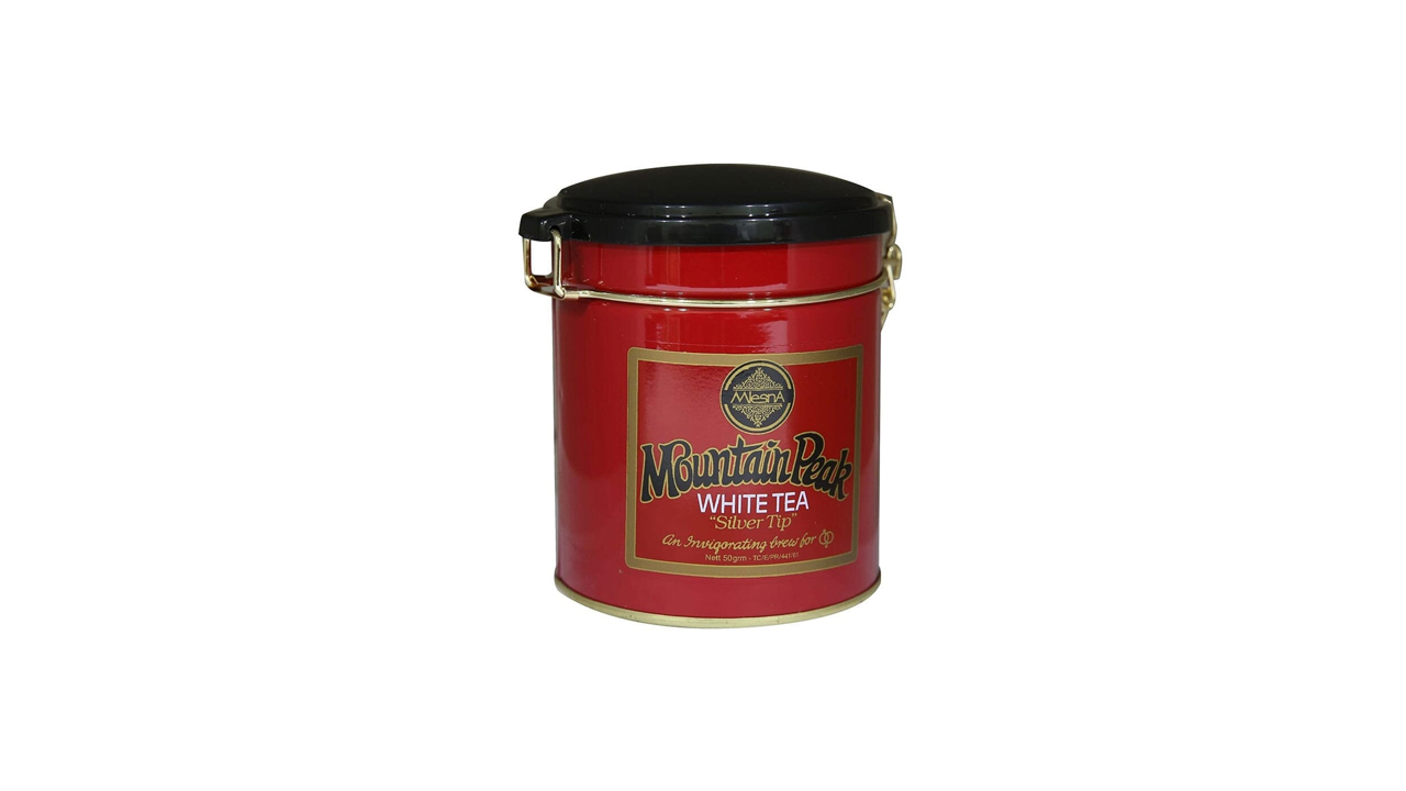Mlesna Mountain Peak White "Silver Tip" Leaf Tea in Metal Caddy (50g)
